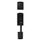 Delaney Hardware Italian Collection Visconti Dummy Black Door Handleset with Artino Interior 374054AR - alternate 1